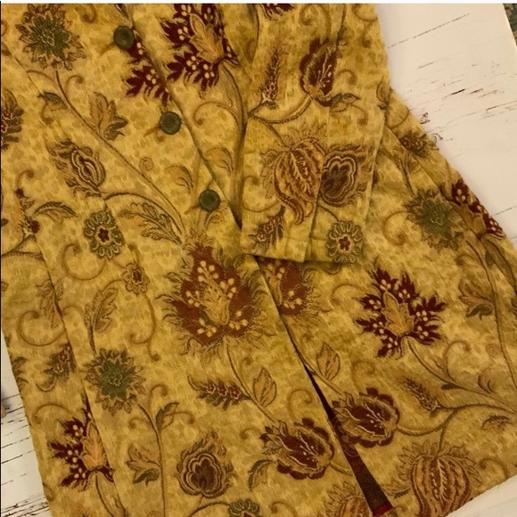 tapestry brocade overcoat - Picture 5 of 6